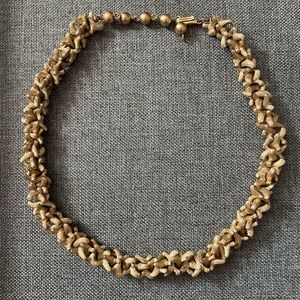 Trifari vintage gold chocker necklace jewelry